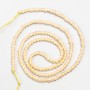 Small Synthetic Spinel Beads, Beige Champagne Faceted Round, Diameter 2mm+/-, on a Thread, Length 37cm