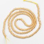 Small Synthetic Spinel Beads, Beige Faceted Round, Diameter 2mm+/-, on a Thread, Length 37cm