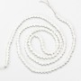 Small Synthetic Spinel Beads, Crystal Faceted Round, Diameter 2mm+/-, on a Thread, Length 37cm