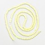 Small Synthetic Spinel Beads, Yellow Faceted Round, Diameter 2mm+/-, on a Thread, Length 37cm