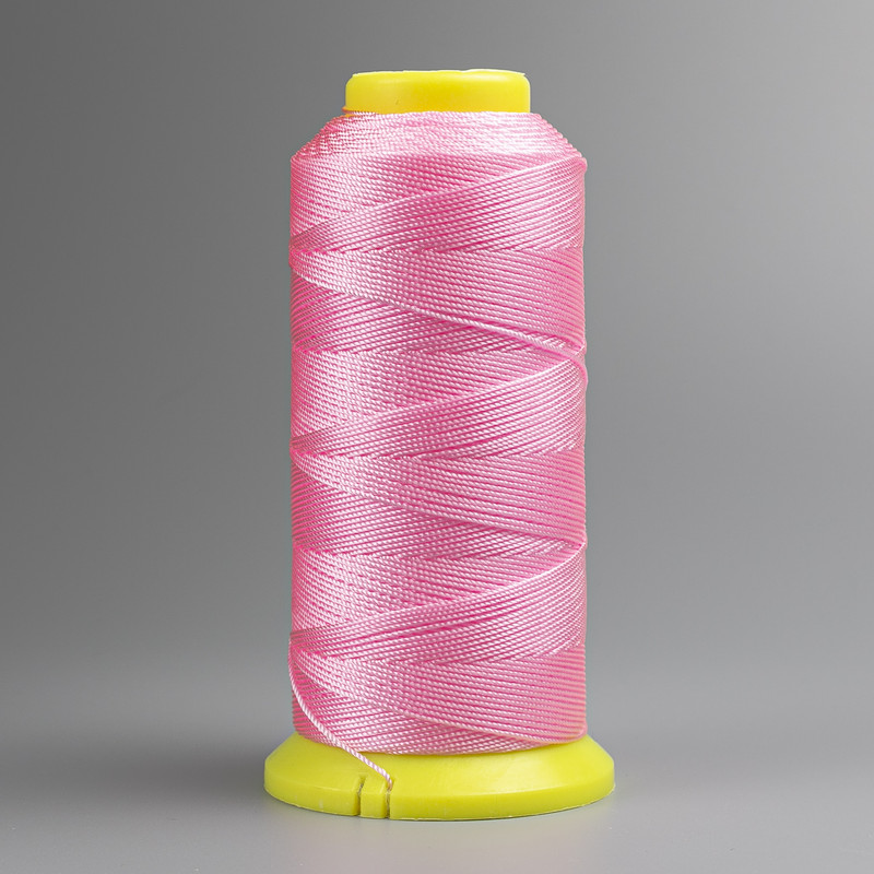 Nylon Thread Bobbin Pink, 0.9mm Diameter, for Crafts, 300m