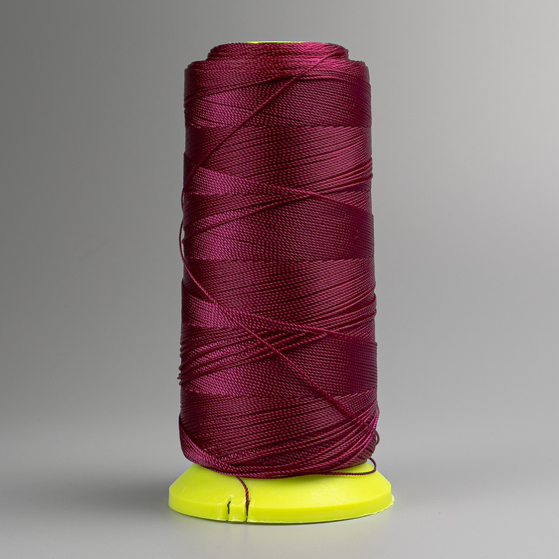 Thread Bobbin Burgundy, 0.6mm Diameter Nylon for Handicrafts 300m