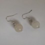 Rock Crystal Earrings (Acrylic), 12mm Diameter, 33mm Length