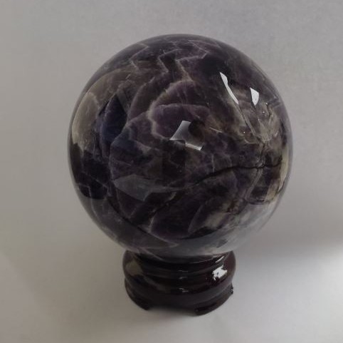 Amethyst Natural Stone Souvenir Ball, Diameter 9.9cm +/-, Weight 1449g