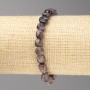 Charoite Stone Bracelet, Tumbled, Diameter 8x8mm+/-, on Elastic, Length 18cm+