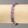 Charoite Stone Bracelet, Tumbled, Diameter 8x12mm+/-, on Elastic, Length 18cm+