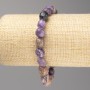 Charoite Stone Bracelet, Tumbled, Diameter 10x12mm+/-, on Elastic, Length 18cm+