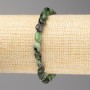 Zoisite Stone Bracelet, Tumbled, Diameter 6x10mm+/-, on Elastic, Length 18cm+