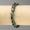 Zoisite Stone Bracelet, Tumbled, Diameter 10x10mm+/-, on Elastic, Length 18cm+
