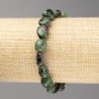 Zoisite Stone Bracelet, Tumbled, Diameter 10x10mm+/-, on Elastic, Length 18cm+
