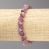 Tourmaline Stone Bracelet, Tumbled, 8x8mm+/- Diameter, on Elastic Band, 18cm+ Length