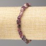Tourmaline Stone Bracelet, tumbled, diameter 6x7mm+/- on elastic, length 18cm+