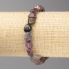 Tourmaline Stone Bracelet, tumbled, diameter 10x12mm+/- on elastic, length 18cm+