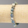 Sodalite Stone Bracelet, tumbled, diameter 10x10mm+/- on elastic, length 18cm+