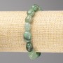 Jade Stone Bracelet, Tumbled, Diameter 8x12mm +/-, on Elastic, Length 18cm+