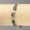 Rutilated Quartz Bracelet, tumbled beads, diameter 8x8mm+-, on elastic, length 18cm+