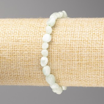 Larimar Natural Stone Bracelet, Tumbled, Diameter 7x6mm +/-, Length 18cm +/- (Stretch)