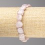 Kunzite Stone Bracelet, tumbled beads, diameter 10x13mm+-, on elastic, length 18cm+