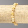 Yellow Jadeite Bracelet, tumbled beads, diameter 8x4mm+-, on elastic, length 18cm+