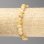 Yellow Jadeite Bracelet, tumbled beads, diameter 8x4mm+-, on elastic, length 18cm+