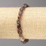 Bronzite Stone Bracelet, Tumbled, Diameter 8x6mm +/-, on Elastic, Length 18cm+