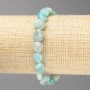Amazonite Stone Bracelet, Tumbled, Diameter 10x10mm +/-, on Elastic, Length 18cm+