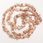 Heliolite Natural Stone Chip Beads on Fishing Line, Diameter 9x4mm+/-, Length 82cm+