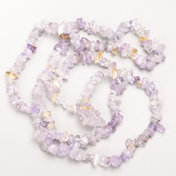 Ametrine Beads, Natural Stone Chips on Fishing Line, Diameter 8x3mm+/-, Length 80cm+