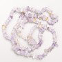 Ametrine Beads, Natural Stone Chips on Fishing Line, Diameter 8x3mm+/-, Length 80cm+