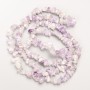 Amethyst Beads, Natural Stone Chips on Fishing Line, Diameter 8x3mm+/-, Length 80cm+
