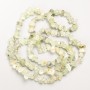 Rutilated Quartz "Angel Hair" Beads, Natural Stone Chips on Fishing Line, Diameter 9x4mm+/-, Length 82cm+