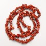 Red Jasper Natural Stone Chip Beads on a Strand, Diameter 8x3mm+-, Length 80cm+