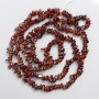 Garnet Hessonite Natural Stone Beads, Chips on Fishing Line, diameter 6x3mm+/-, length 84cm +