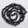 Aventurine Night of Cairo Natural Stone Beads, Chips on Fishing Line, diameter 8x3mm+/-, length 80cm +