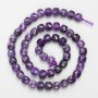 Sugilite Natural Stone Faceted Cube Beads on Thread, diameter 7mm+/-, length 38cm+