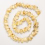Citrine Beads, natural stone, tumbled, on thread, d 8x5mm+/-, length 41cm+
