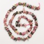 Tourmaline Beads, natural stone chips, on thread, diameter 5x2mm+/-, length 40cm+