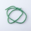 Beads Czech Crystal on thread matte "green peas", diameter 3.5 mm 38-40 cm