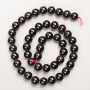Garnet Beads, natural stone, smooth round, on thread, diameter 9mm+/-, length 39cm+