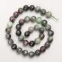 Zoisite Beads, Natural Stone, Faceted Round Bead on Thread, Diameter 10mm+/-, Length 38cm+