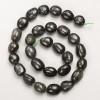 Seraphinite Beads, Natural Stone, Tumbled on Thread, Diameter 12x14mm+/-, Length 40cm+