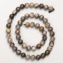 Sunstone Natural Stone Smooth Round Beads on Thread, Diameter 7.5mm+/-, Length 39cm+