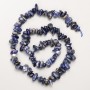 Sodalite Natural Stone Chip Beads on Thread, Diameter 8x4mm+/-, Length 40cm+