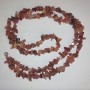 Carnelian Beads, natural stone chips, on fishing line, diameter 9x4mm, length 84cm+