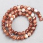 Orange Agate Beads, Smooth Round, Diameter 6mm+-, Length 38cm+- on Nylon Thread