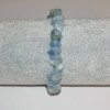 Natural Aquamarine Stone Bracelet, Chips 6-7mm x 3mm+-, Circumference 18cm