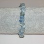 Natural Aquamarine Stone Bracelet, Chips 6-7mm x 3mm+-, Circumference 18cm
