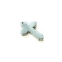 Hematite Cross Pendant, 22x32x3.5mm+