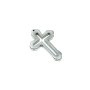 Hematite Cross Pendant, 30.5x44x4.5mm+