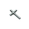 Hematite Cross Pendant, 31x43x6mm+
